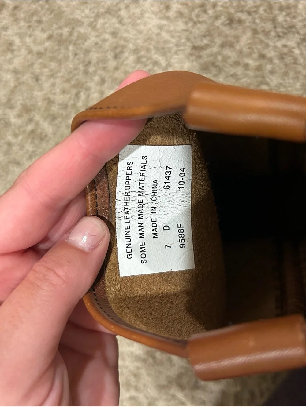 Men's Brown Leather Pull-On Boots